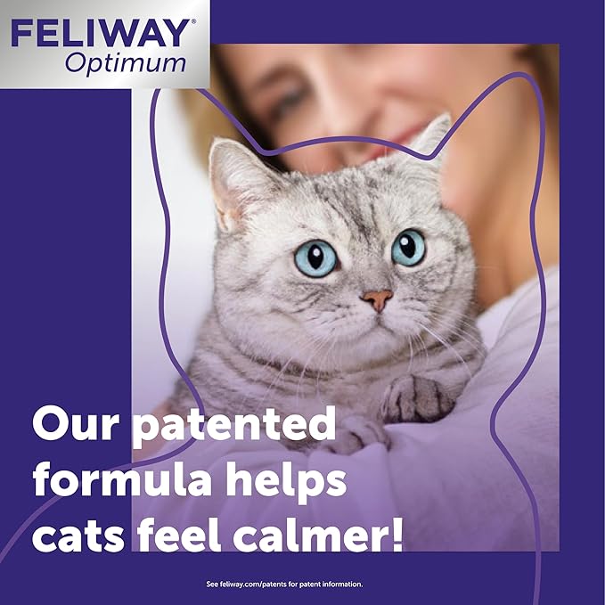 FELIWAY® Optimum 30 Day Cat Calming Plug In Pheromone Diffuser Starter Kit - Image 4