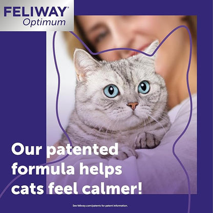 FELIWAY® Optimum 30 Day Cat Calming Plug In Pheromone Diffuser Starter Kit - Image 4