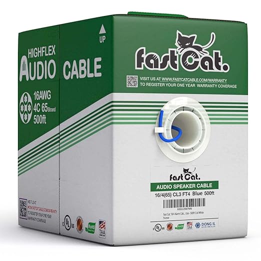 fast Cat. Audio Cable/Speaker Wire by CONNECTIVITYviafastCat