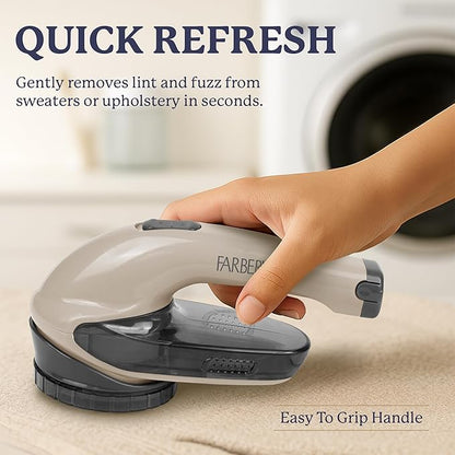 Farberware Large Lint Remover & Fabric Shaver Set – Battery Powered Sweater - Image 2