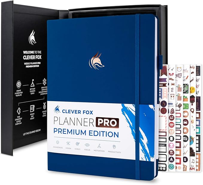 Clever Fox Planner Pro Premium – Luxurious Weekly & Monthly Planner by CleverFox