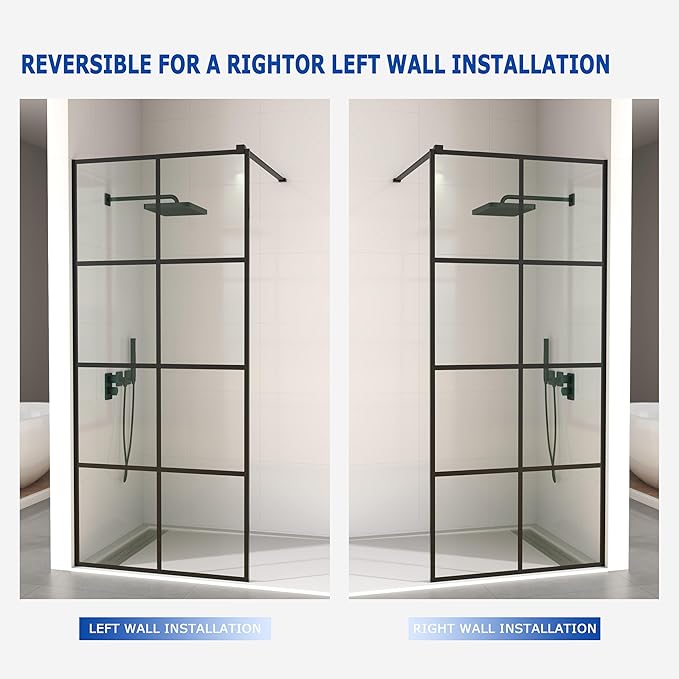 Mainzel 36" W x 76" H Fixed Shower Glass Panel, Frameless 3/8" ANSl Tempered - Image 3