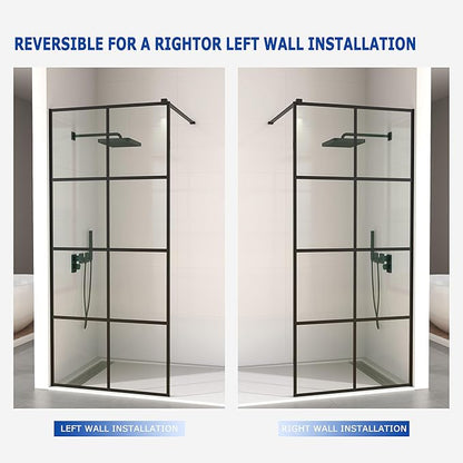 Mainzel 36" W x 76" H Fixed Shower Glass Panel, Frameless 3/8" ANSl Tempered - Image 3