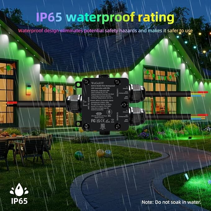 WeGoIOT Waterproof ESP32 WLED Controller - Image 3