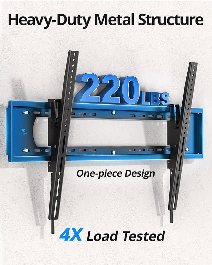 85 86 98 100 inch Heavy Duty Tilt TV Wall Mount Bracket - Image 2
