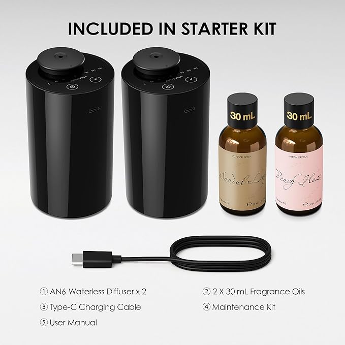 Airversa Waterless Essential Oil Diffuser Starter Kit - Image 6