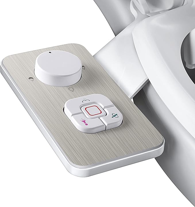 SAMODRA Bidet Attachment, Non-Electric Cold Water Bidet Toilet Seat Attachment by SAMODRA
