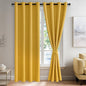 JIUZHEN Blackout Curtains with Tiebacks by JIUZHEN
