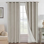 H.VERSAILTEX Linen Curtains 100% Blackout Curtains by HVERSAILTEX