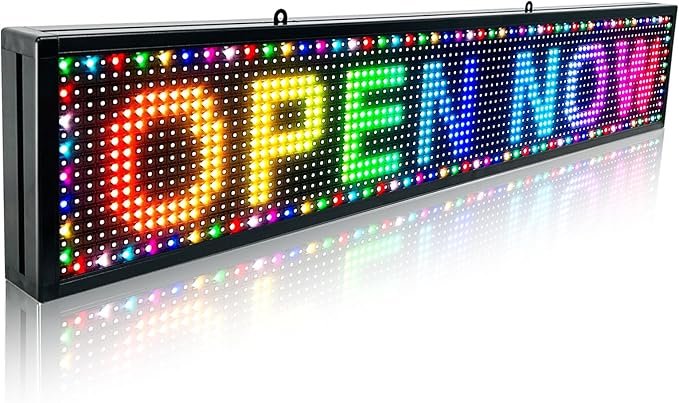 Waterproof Programmable Led Sign Custom Scrolling Outdoor Digital Signs by HIJHSAIL