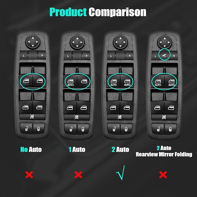 Driver Side Master Power Window Control Switch - Image 5
