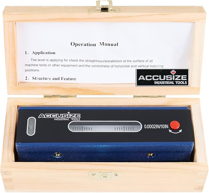 Accusize Industrial Tools 6 inch Master Precision Level in Fitted Box, Accuracy - Image 4