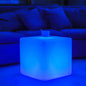 LOFTEK 20-inch LED Lighted Cube Table, Large Cube Chair Light, 16 RGB Colors by LOFTEK