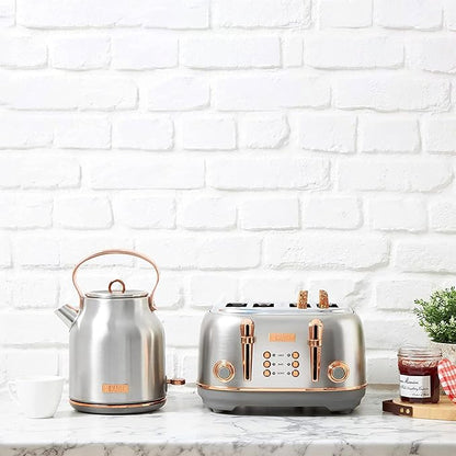 Haden Heritage 4 Slice Wide Slot Stainless Steel Toaster - Image 8