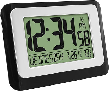 La Crosse Technology W88631 Digital Atomic Black Wall Clock - Image 4