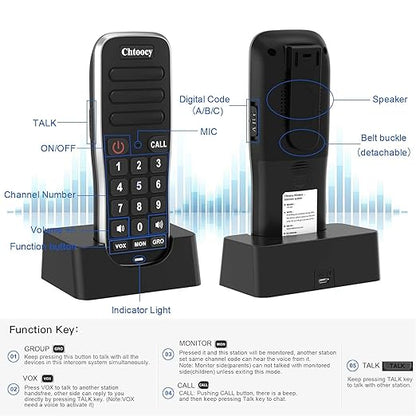 Intercoms Wireless for Home, 1 Mile Long Range for House Business Office - Image 8