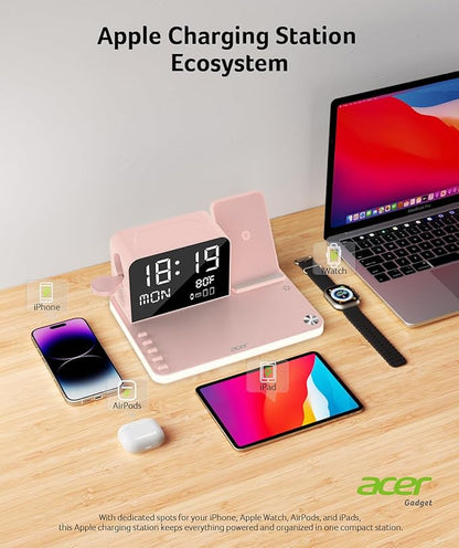 Acer 7-in-1 Wireless Charging Station - 30W Fast Wireless Charger - Image 3