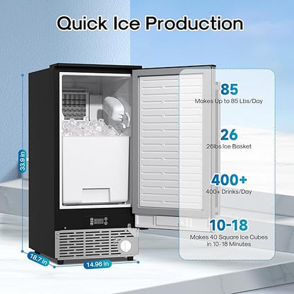 ICEPURE 15" Under Counter Ice Maker - Image 2