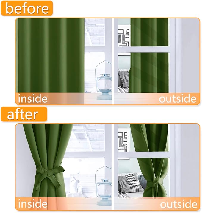 Hiasan Short Blackout Curtains for Bedroom - Image 4