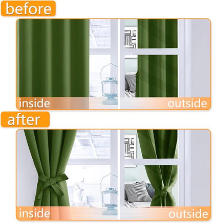 Hiasan Short Blackout Curtains for Bedroom - Image 4