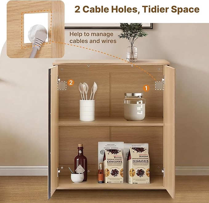 63" Sideboard Buffet Cabinet - Image 3