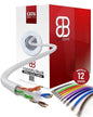 Dripstone CAT6 Ethernet Cable 1000ft Bulk Network LAN Wire 23AWG Solid CCA UTP by Dripstone