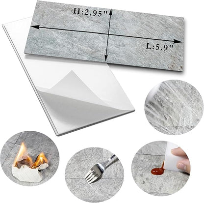 AULIGET 4 Pieces Mountain Rock Peel and Stick Backsplash Wall Tile, 4 Pieces - Image 5