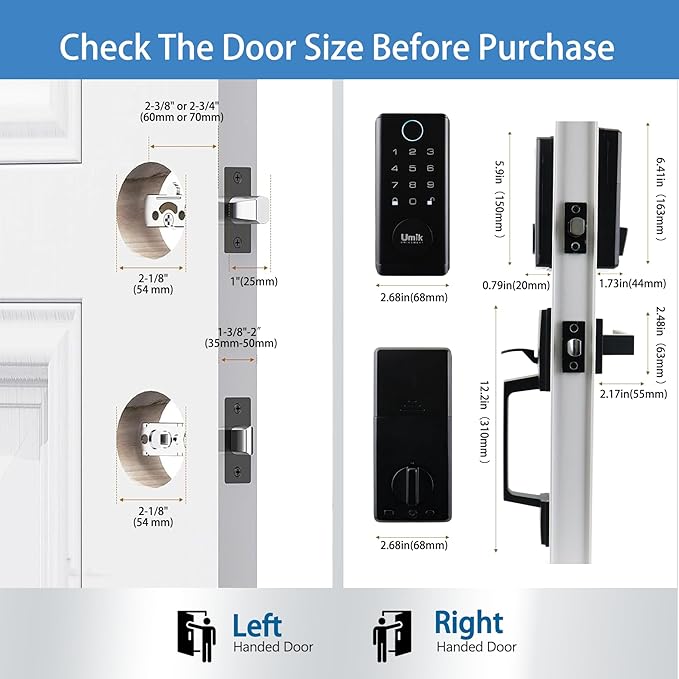 UMIK UMIKSMART Fingerprint Door Lock - Image 7