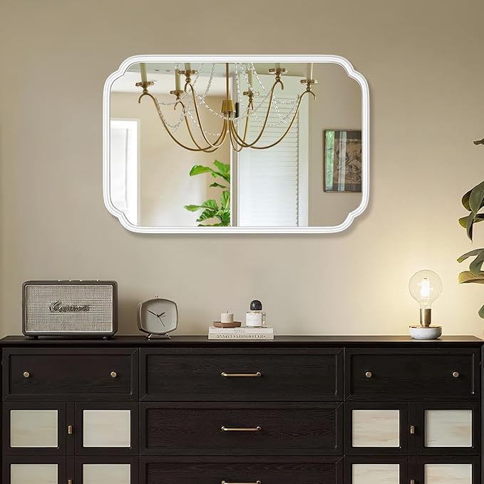 White Bathroom Mirror for Wall 20×30 Inch - Image 3