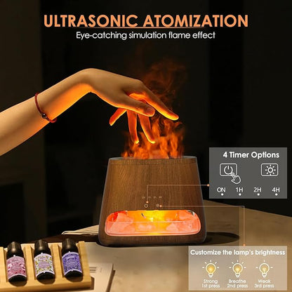SALKING 2-in-1 Himalayan Salt Lamp Diffuser, Cool Mist Humidifier, Aromatherapy - Image 4