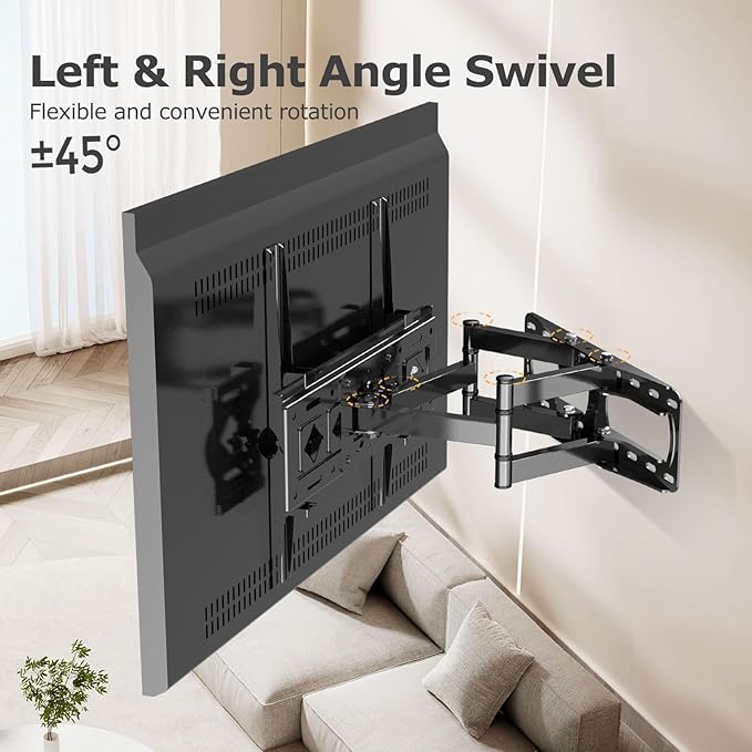 WNJQBY Full Motion TV Wall Mount - Image 4
