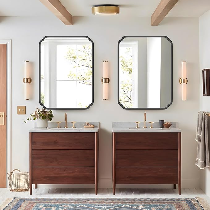 Matte Black Bathroom Vanity Mirror - Image 2