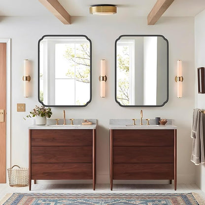 Matte Black Bathroom Vanity Mirror - Image 2