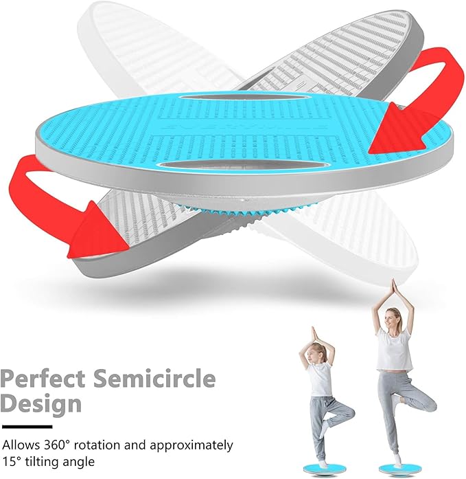 EVERYMILE Wobble Balance Board, Exercise Balance Stability Trainer Portable - Image 3
