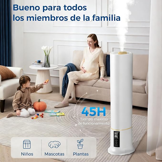 Humidifier Large Room, 2.4Gal Cool Mist Humidifiers - Image 3