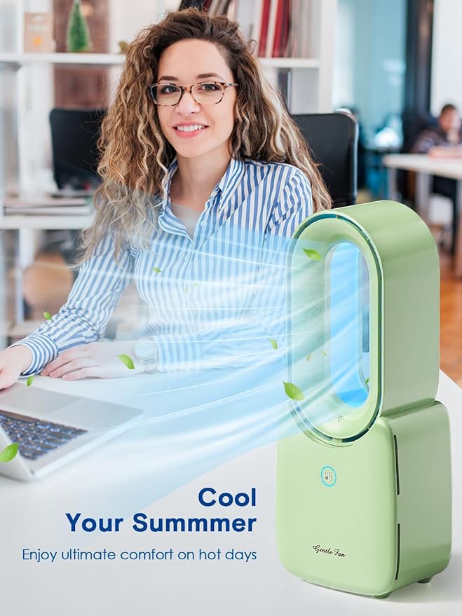 let'me Desk Fan, 11.8 Inch Portable Bladeless Fan Small Personal Cooling Fan - Image 7