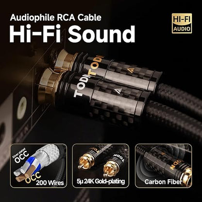TODN Audiophile RCA Cables - Image 4