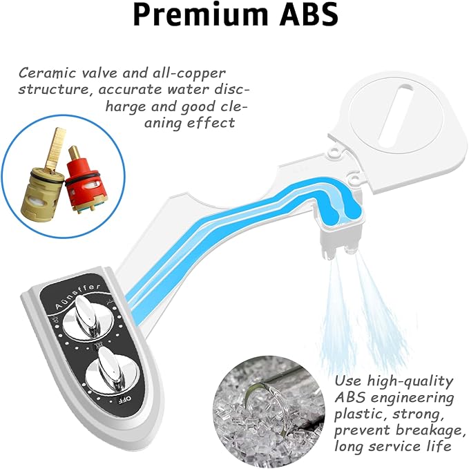 Bidet Toilet Attachment, Toilet Bidet Cold Water No-Electric, 3 Wash Modes - Image 3