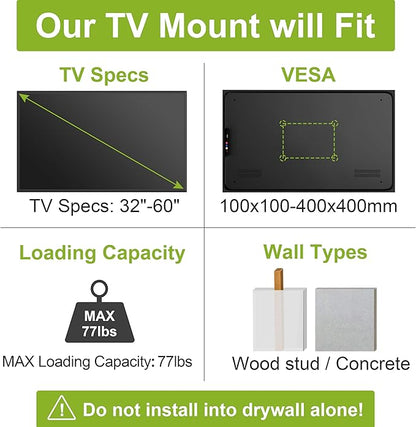 USX MOUNT Full Motion TV Wall Mount Bracket - Image 4