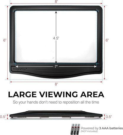MAGNIPROS 5X Large LED Page Magnifier - Image 8