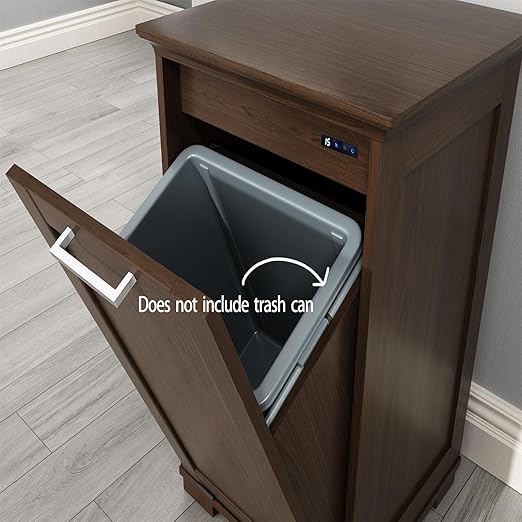 OLD CAPTAIN Wooden Tilt Out Trash Cabinet, Wooden Kitchen Garbage Can Free - Image 3