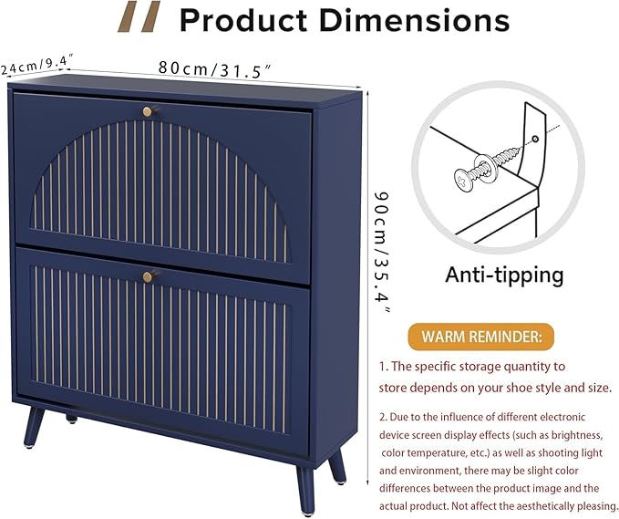 Shoe Storage Cabinet for Entryway - Image 2