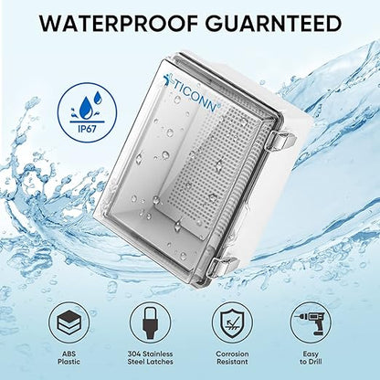 TICONN Waterproof Electrical Junction Box IP67 ABS Plastic Enclosure - Image 3