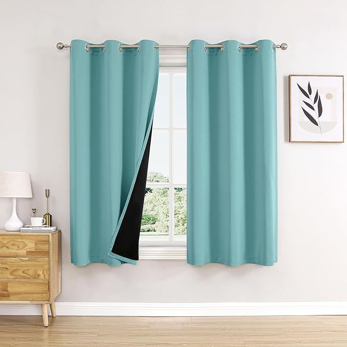 ChrisDowa 100% Blackout Curtains 54 inch Long by ChrisDowa