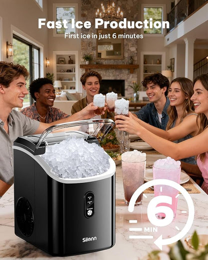 Silonn Nugget Ice Makers Countertop, Chewable Pellet Ice Machine - Image 5