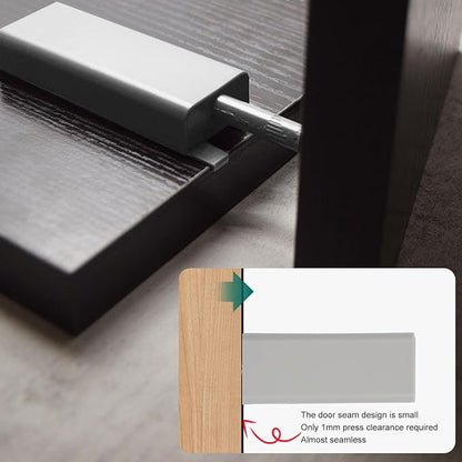 Brrnoo Push Open Door Latch, Magnetic Cabinet Push Open Latch, Smart Automatic - Image 2