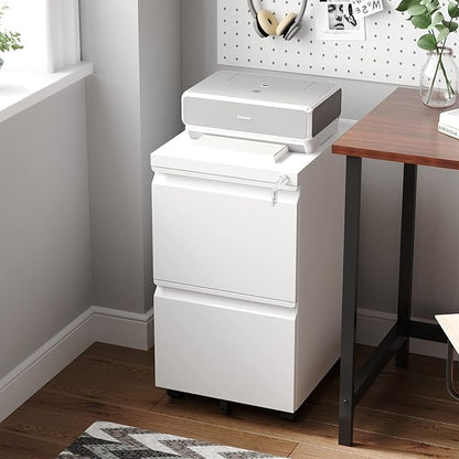 Letaya 2 Drawer Mobile File Cabinet - Image 7