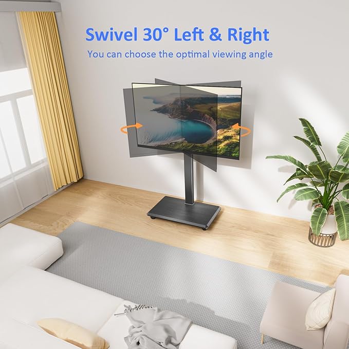 Afaloona Rolling TV Stand, Portable Mobile TV Stand - Image 5
