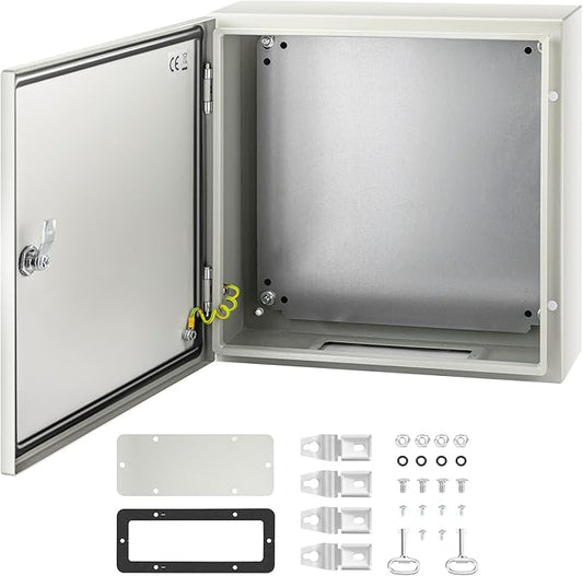 VEVOR NEMA Steel Enclosure, IP66 Waterproof & Dustproof, Outdoor/Indoor by VEVOR