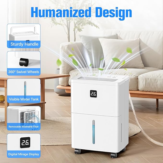 DEVERSE Max 25 Pints Dehumidifier - Image 6